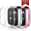 Compatible with Fitbit Versa 2 Screen Protector & Full Cover Case – 3-Pack (Rose Pink/Silver/Clear) 2