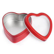 24Pack Heart Shaped Metal Tins with Lid Valentine'S Day Candle Tins for Making Candles 2Oz Candle Tins with Lids