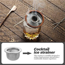 20Pcs Double Screen Filter Cocktail Smoker Screen Mesh Bowl Screen Filter for Bourbon Whiskey Smoker