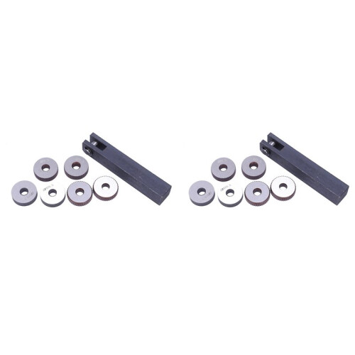 14x Single Wheel Straight Linear Knurling Tool Set 0 5mm 1.5mm 2mm Pitch