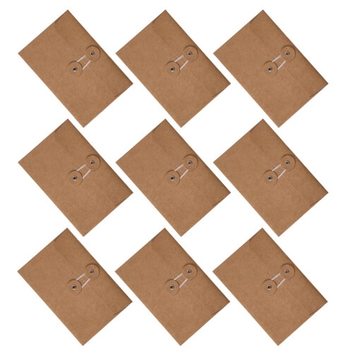 Vintage Kraft Paper Envelopes with String Closure 20 Pack 2