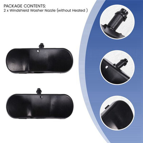 2PCS Windshield Windscreen Washer Nozzle Spray Jet 2KD955985 for    Mk5 Mk6  B6 B7 2