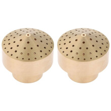 2X Fountain Nozzle 3/4 Inch Brass DN20 Sprinkler, Pond Column Water Sprays  with Adjustable Micro-Centrifugal Nozzle
