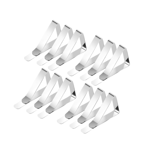 Tischtuchklammer Edelstahl Silver  12er-Pack