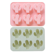 2-Pack Cactus Ice Cube Tray Cacti Silicone Mold for DIY Chocolate Candy Gummy Jello Jelly Bakeware Baking Muffin Cupcake