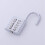 Anti-Theft Button Padlock Zinc Alloy 2-Pack Silver 3