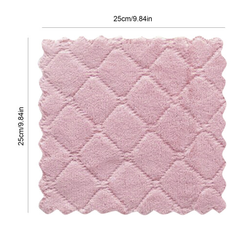 Pedty kitchen dish towel double-sided coral fleece 1 pc 2