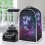 Butterfly Pattern Food Processor Cover with Hand Strap Handle Polyester 5