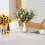 Oster-DIY-Blumenstrauß (35 cm) mit bunten Eiern und 5