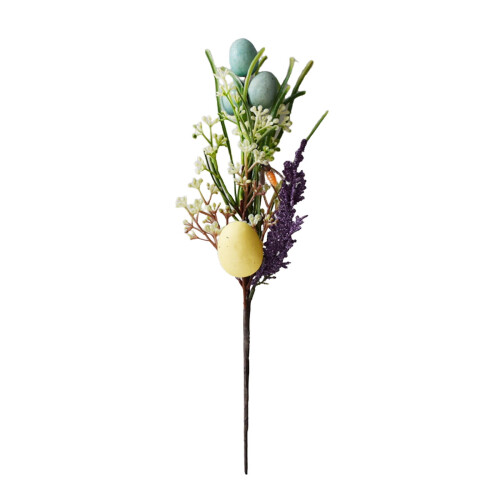 Oster-DIY-Blumenstrauß (35 cm) mit bunten Eiern und 1