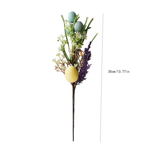 Oster-DIY-Blumenstrauß (35 cm) mit bunten Eiern und 2
