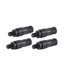 4pcs Aluminum Quick Release Connectors for Carp Fishing Alarms and Rod Pods, Black