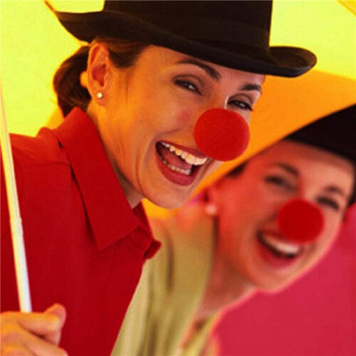 90 Peças 2X2 Polegadas Cosplay Narizes Nariz de Palhaço Vermelho para Festa de Halloween Suprimentos Natal 1