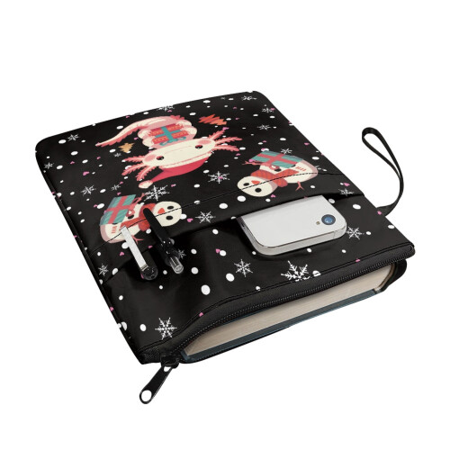 Snowflake Pattern Zip Book Cover for Paperback & Hardcover 2