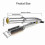 (DE) Professional 2 In 1 Hair Straightening Iron Multi Tool Flat Iron With Brush 3