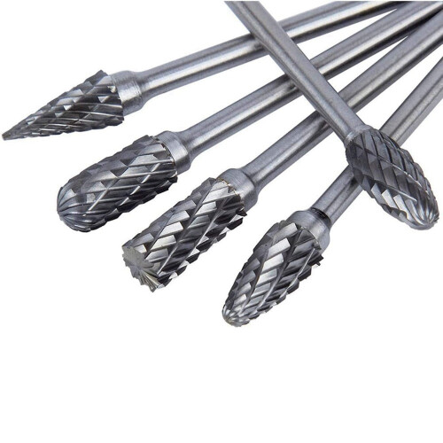 30X Conjunto de Brocas Rotativas de Carboneto Sólido de TungstêNio de Corte Duplo de 4 Polegadas de 1/8 Polegadas (3 Mm) Broca Helicoidal para