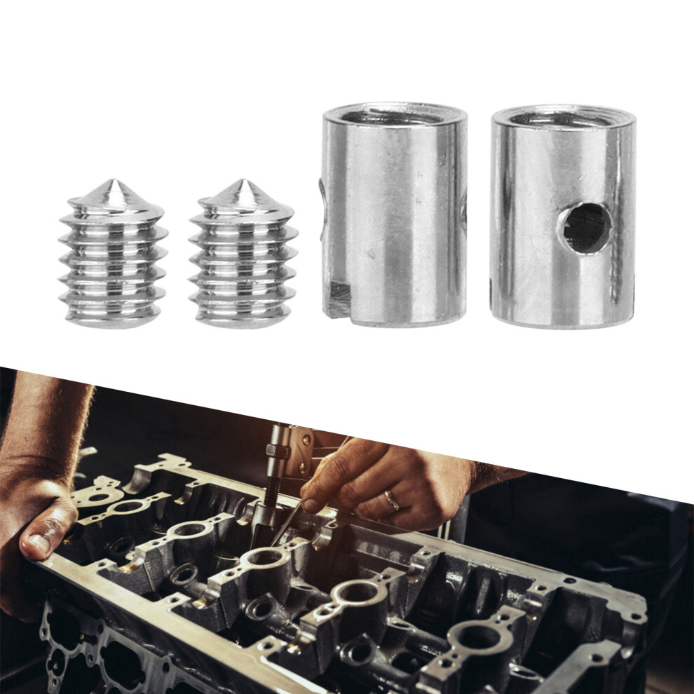 Solderless Nipple 0.2In Od With M4 Screws For Motorcycle Scooter Throttle 8741390784331