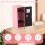 Mini rustproof metal locker with lock and key, desktop 3