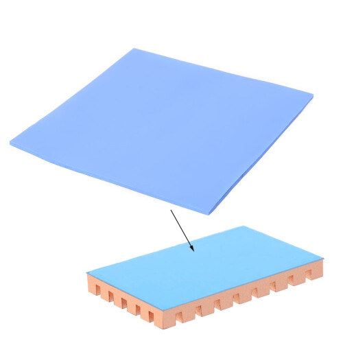Θερμικό επίθεμα 100x100x3mm, θερμικά αγώγιμα επιθέματα σιλικόνης GPU από μαλακή 1