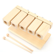 Wood Percussion Block 5 Tones Maple with Hammer for Opera Music