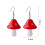 Mushroom Earrings Resin Simulation Long Pendant 1 Pair 5