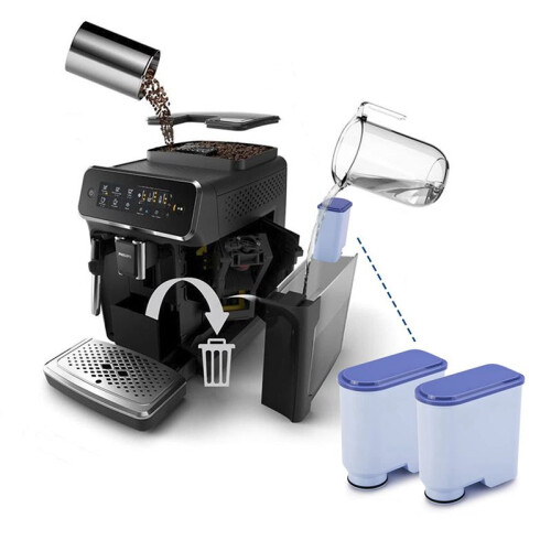 4PCS the Coffee Machine Filter Elements is Suitable for the Replacement Water Filter of Saeco Aquaclean Coffee Machine 1