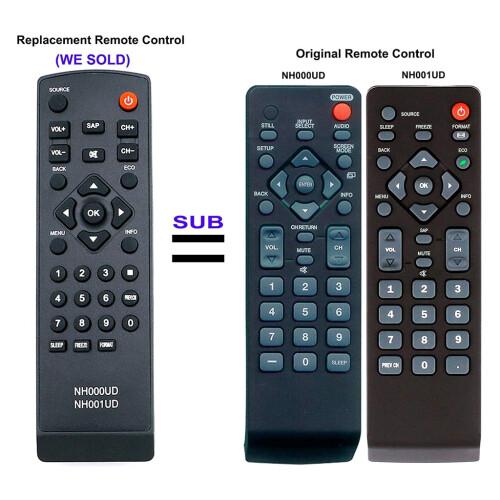 Télécommande de remplacement BYDOT pour téléviseur Sylvania Emerson LC220EM1 1