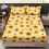 King Size Bedding Set Sunflower Bee Print 3-Piece 7