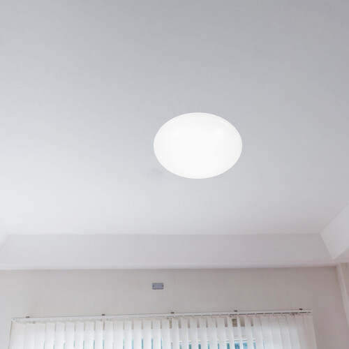 HOMEMAXS Ceiling Light Fixture Covers Replacement Plastic Lampshade White 2