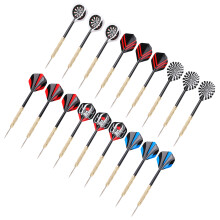 18 Stück Steel Tip Darts Set mit Aluminium Flights, 9,3 oz Indoor-Spiel
