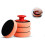 Polishing Sponge with Handle, Microfiber Hand Polishing Sponge1set-orange 2