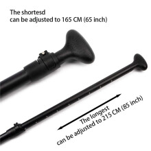2X Adjustable Stand Paddle Board Paddle with Unique Lock Design Floating Alloy Shaft Paddleboard Paddle,Black