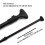2X Adjustable Stand  Paddle Board Paddle with Unique Lock Design Floating Alloy Shaft Paddleboard Paddle,Black 1