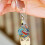 Aesthetic Blank Keychain Key Chain Wood 1 Set 3