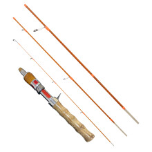 (Solid wood metal model 4-section set (gun handle)) Carbon Fishing Rod - Durable, Telescopic, Perfect Gift