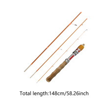 (Solid wood metal model 4-section set (straight han) Carbon Fishing Rod - Durable, Telescopic, Perfect Gift