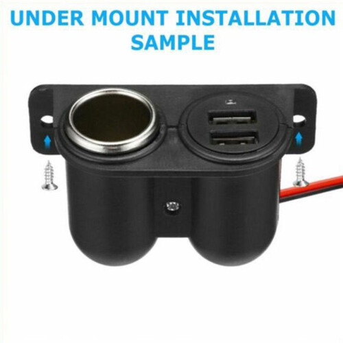 USB  Socket  5V 3.1A Dual USB Built-in Car  Adapter Lighter Multi Plug Cigarette Charger Car 12-24V 2