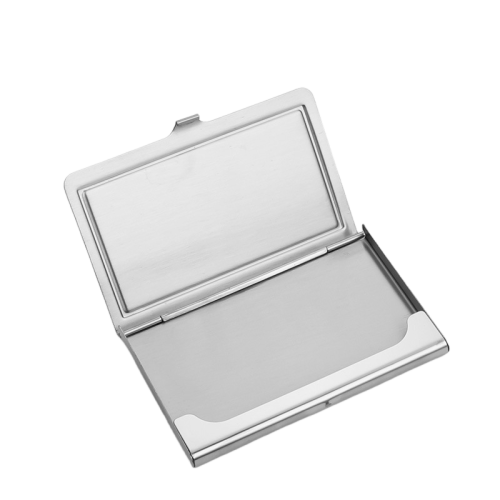 Metal portable cigarette case sweat-proof moisture-proof extrusion-proof Silver