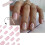 Flowers Press-on Nails Square Short Glossy Acrylic Full 2