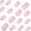 Flowers Press-on Nails Square Short Glossy Acrylic Full 7