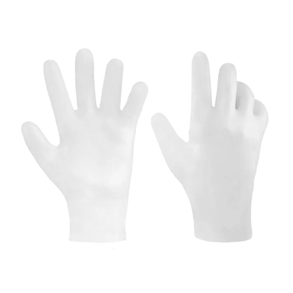 Phui-Pet-Supplies (White) Silicone Moisturizing Gloves For Dry Hands
