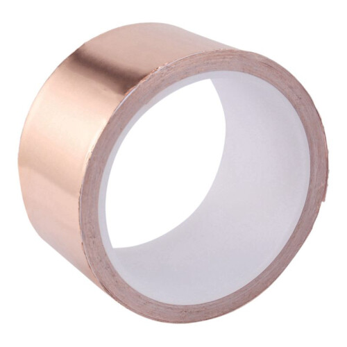 3pcs 50mmx10M EMI Copper Adhesive Copper Foil Copper Tape Self-Adhesive Tape Roll 1