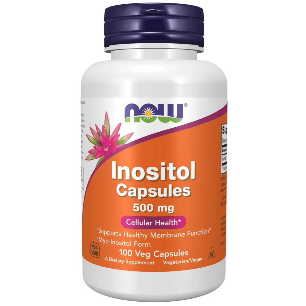 Now Foods Now Inositol 500Mg 100 Veg Caps Cellular Health
