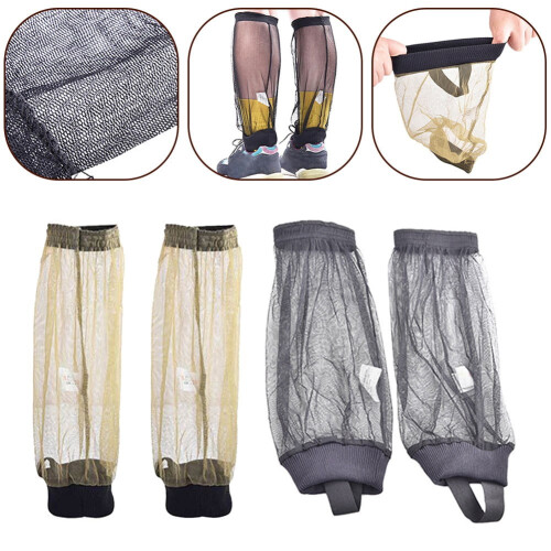 Camping Anti-Bite Leggings Mesh Breathable Black 1