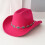 Καπέλο Western Cowboy με φαρδύ γείσο, τιρκουάζ αλυσίδα, unisex 2
