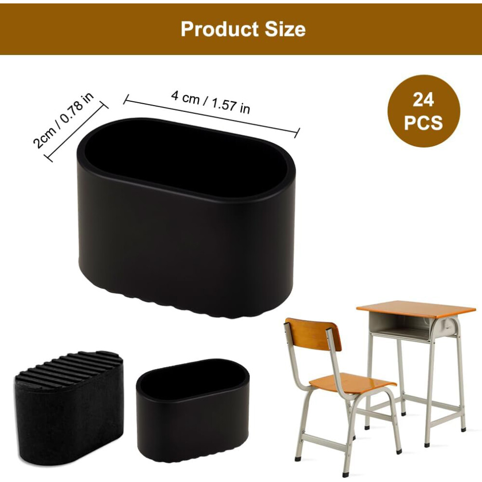 24Pcs Chair Leg Protectors For Hardwood Floors 6001832461582