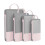 Carrying Handles Storage Boxes 4pcs Clothing Storage Organizer with Lids 2