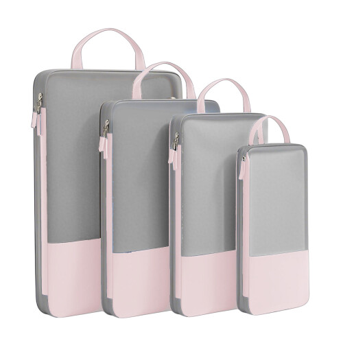 Carrying Handles Storage Boxes 4pcs Clothing Storage Organizer with Lids 1