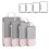 Carrying Handles Storage Boxes 4pcs Clothing Storage Organizer with Lids 3