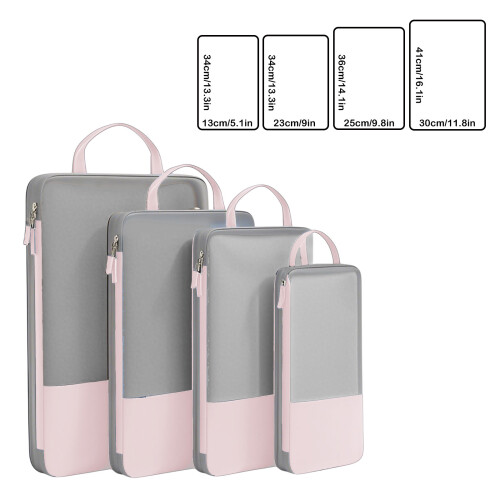 Carrying Handles Storage Boxes 4pcs Clothing Storage Organizer with Lids 2